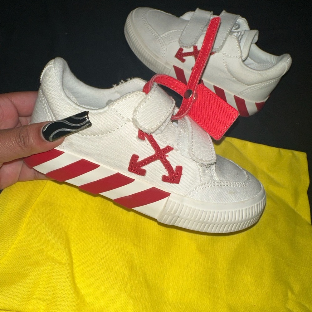 Canva White Red Off White Sneakers